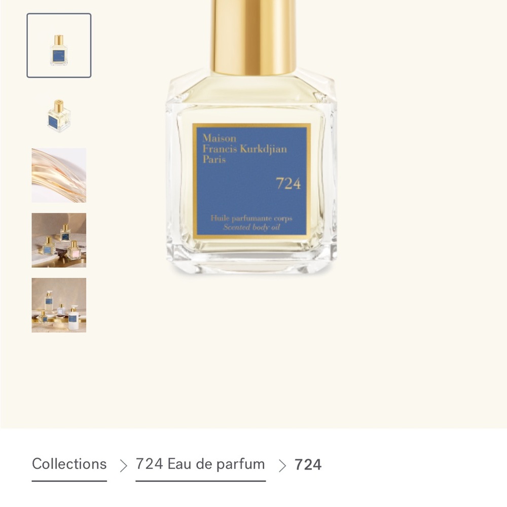 Maison Francis Kurkdjian 724 scented body oil